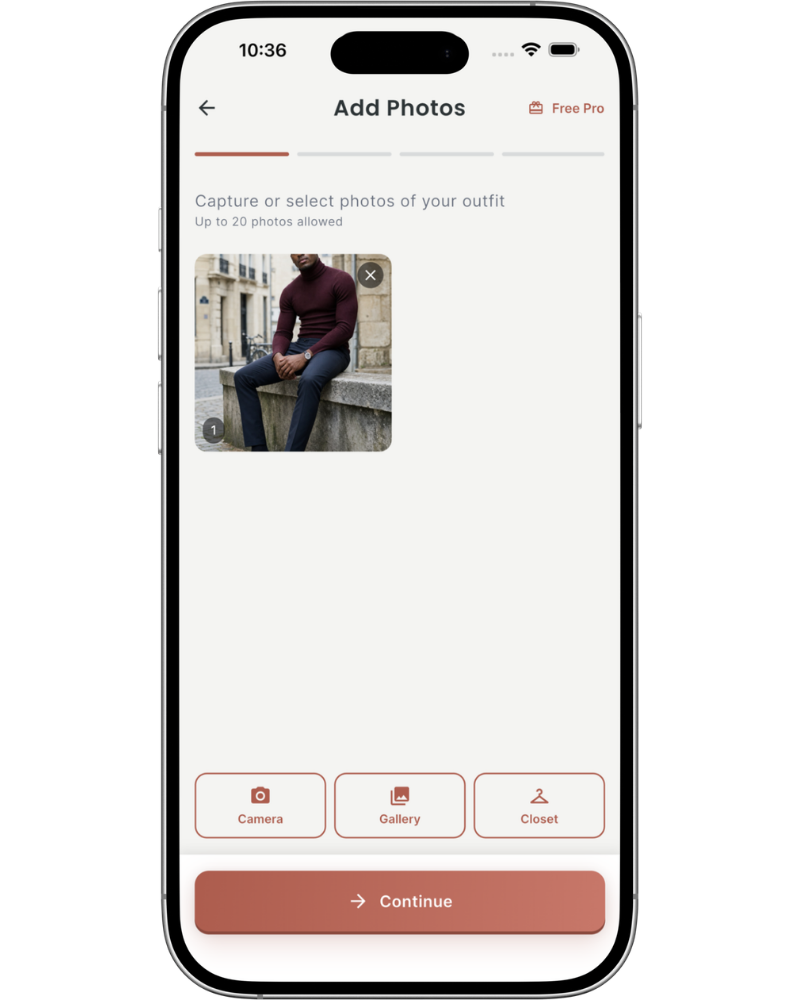 Take a photo of your outfit